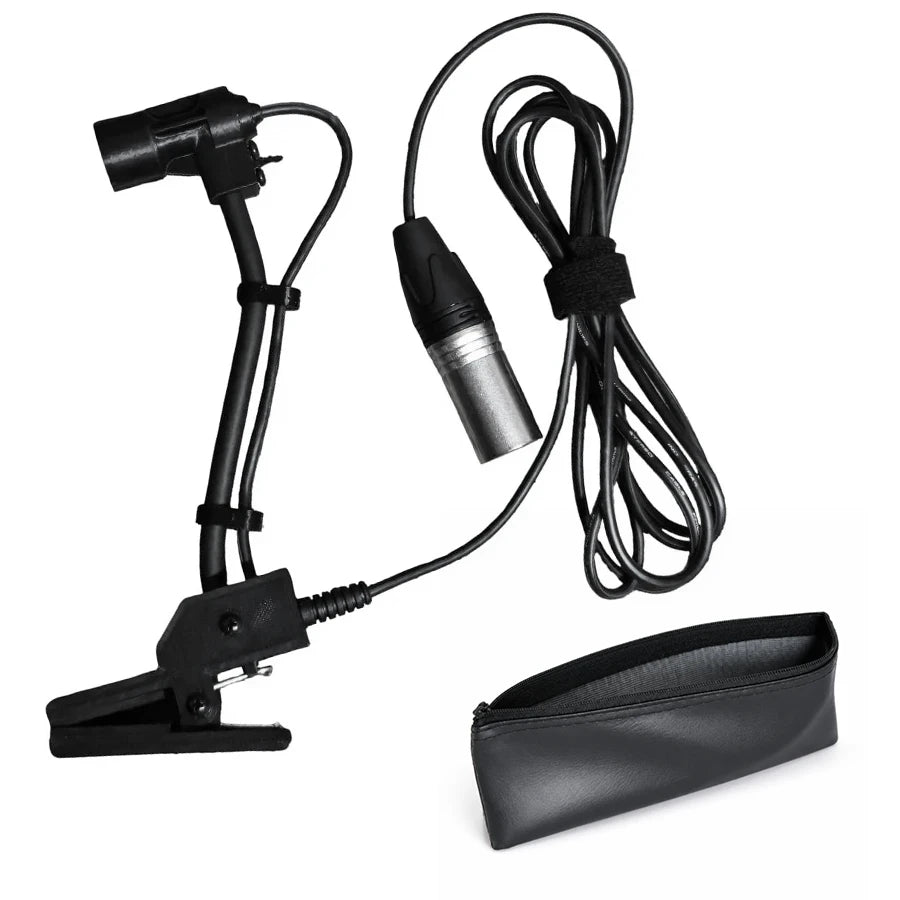 Microfone Condensador para Pandeiro e Repique com Haste Fixa