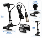 Especificações Microfone Condensador para Pandeiro e Repique com Haste Flexível AlphaX Audio